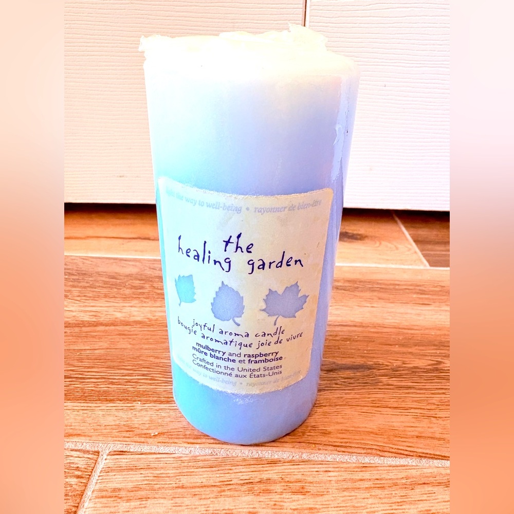 RARE Vintage The Healing Garden joyful aroma candle bougie Mulberry & Raspberry
